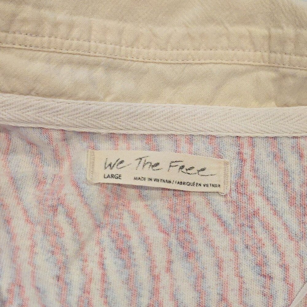 Free People 'We The Free' Mixed Print Cropped Bella Tee - Picture 5 of 8